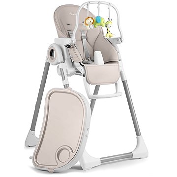 Nukido Belo Multifunkční židlička/lehátko se stolkem a hračkami, šedé