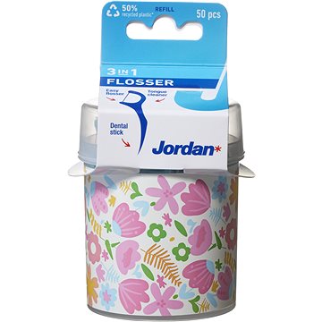 

JORDAN Dentální nit 3v1 v boxu (50 ks)