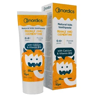 

NORDICS přírodní dětská pasta pomeranč a mandarinka (0-4 roky), 50 ml