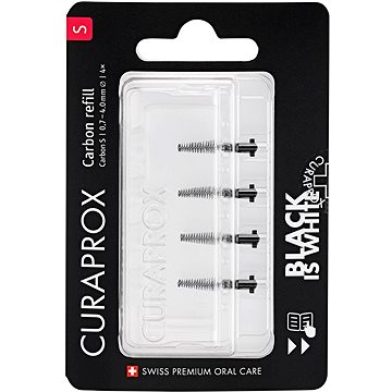 

CURAPROX CPS Black is White Carbon vel. S, 4 ks