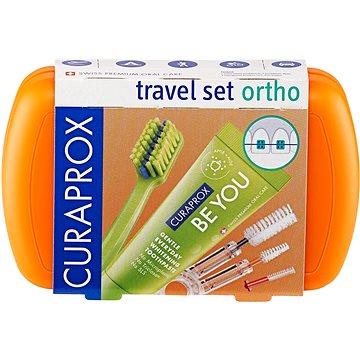 

CURAPROX Travel Set Ortho, oranžový