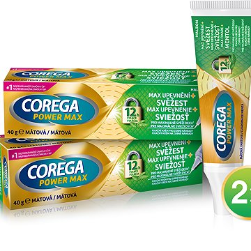 

COREGA Power Max upěvnění + svěžest 2× 40 g