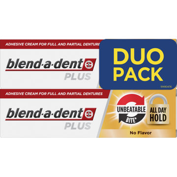 

Blend-a-dent Plus Unbeatable Bite fixační krém na zubní náhradu 2 × 40 ml