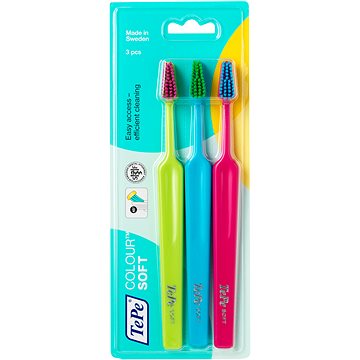 TEPE Colour Soft 3-pack - Zubní kartáček