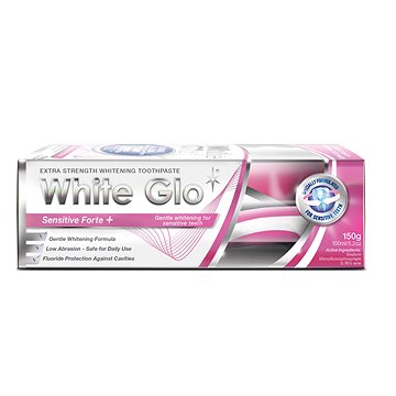 

WHITE GLO Sensitive Forte 150 g + zubní a mezizubní kartáček