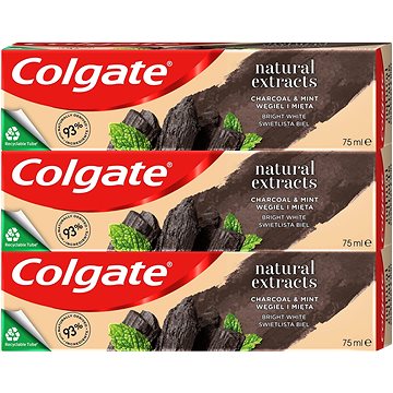 

COLGATE Naturals Charcoal & White 3 x 75 ml