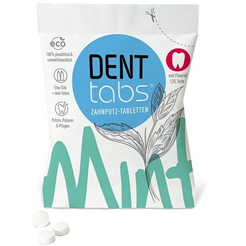 

DENTTABS přírodní zubní pasta v tabletách s fluoridem 125 ks