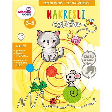 

Zábavné učení Kresli a maž - Nakresli cestičku