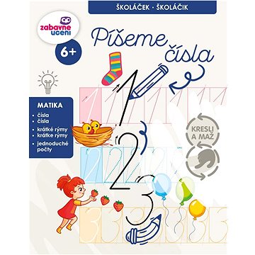 

Zábavné učení Kresli a maž - Píšeme čísla