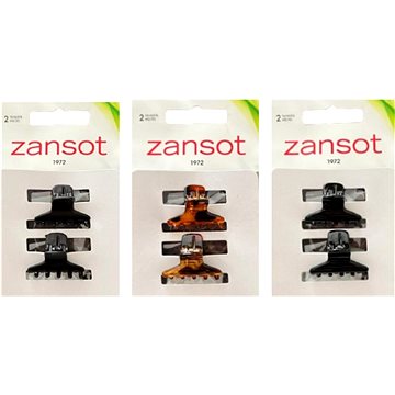 

Zansot Sponka na vlasy Classic Small 2,5 cm, 3 ks lesklá + matná + želva
