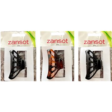 

Zansot Sponka na vlasy Curved Classic Medium 7 cm, 3 ks lesklá + matná + želva
