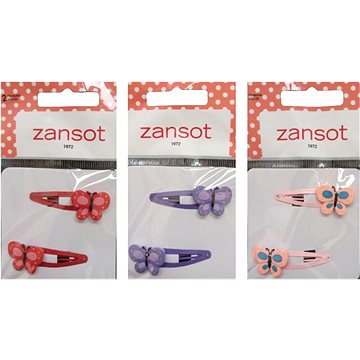 

Zansot Dětská Sponka na vlasy 2 ks, 3 ks růžová+červená+fialová