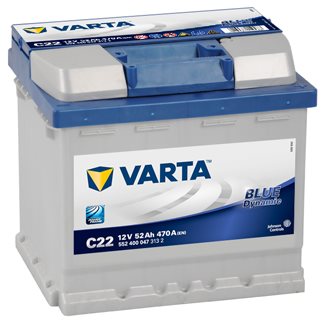 

VARTA BLUE Dynamic 52Ah, 12V, C22