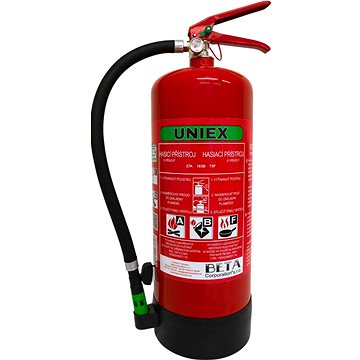 

UNIEX pěnový hasicí přístroj F9 BETA WLi - 9L hašení lithiových baterií