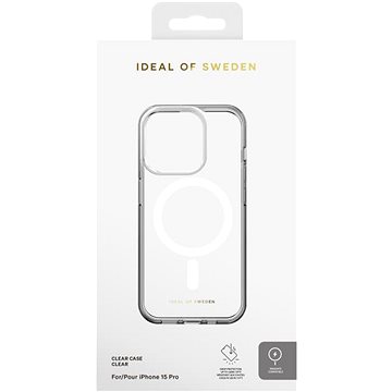 

iDeal Of Sweden Ochranný kryt Clear Case s Magsafe pro iPhone 15 Pro Clear