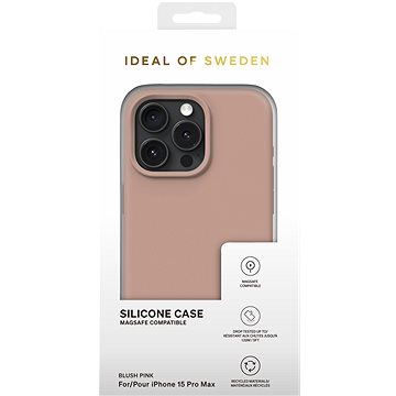 

iDeal Of Sweden Silikonový ochranný kryt s Magsafe pro iPhone 15 Pro Max Blush Pink