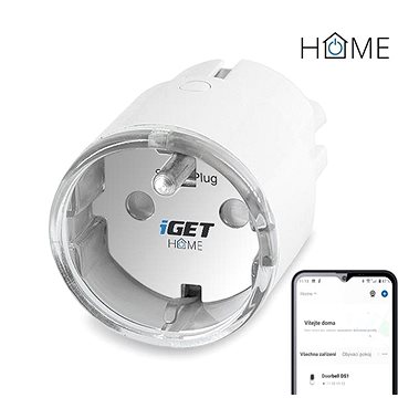 

iGET HOME Power 1 - chytrá Wi-Fi zásuvka 230V s měřením spotřeby, 3680W