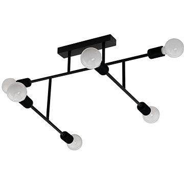 

Eglo - Přisazený lustr 6xE27/40W/230V černá