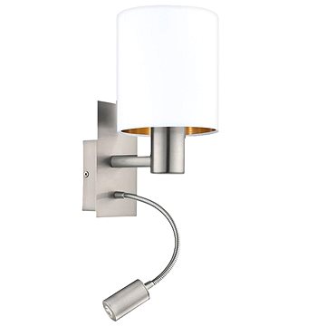 

Eglo - LED Nástěnné svítidlo 1xE27/40W+LED/3,5W bílá
