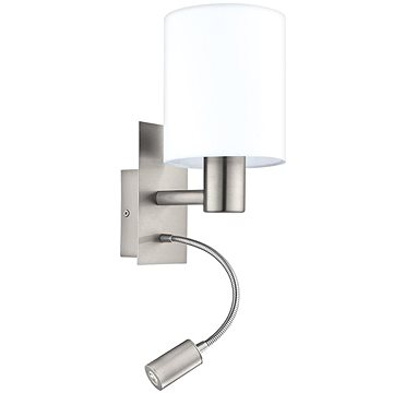 

Eglo - LED Nástěnné svítidlo 1xE27/40W+LED/3,5W bílá