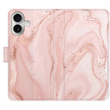 

iSaprio Flip pouzdro RoseGold Marble pro iPhone 16