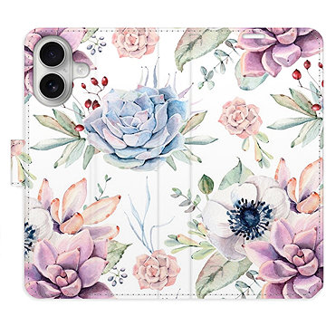 

iSaprio Flip pouzdro Succulents Pattern pro iPhone 16