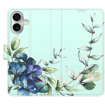 

iSaprio Flip pouzdro Blue Flowers pro iPhone 16