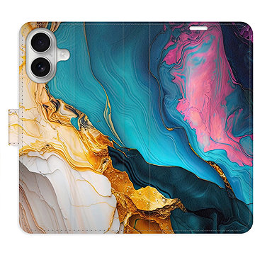 

iSaprio Flip pouzdro Colourful Marble pro iPhone 16
