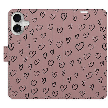 

iSaprio Flip pouzdro Heart Dark 02 pro iPhone 16