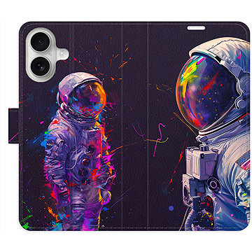 

iSaprio Flip pouzdro Neon Astronaut 02 pro iPhone 16