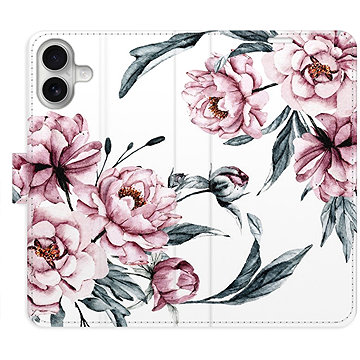 

iSaprio Flip pouzdro Pink Flowers pro iPhone 16 Plus