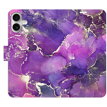 

iSaprio Flip pouzdro Purple Marble pro iPhone 16 Plus