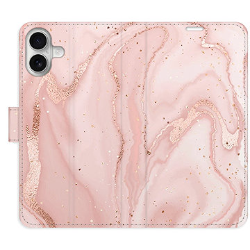

iSaprio Flip pouzdro RoseGold Marble pro iPhone 16 Plus