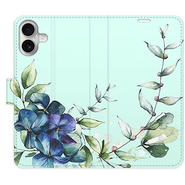 

iSaprio Flip pouzdro Blue Flowers pro iPhone 16 Plus
