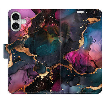 

iSaprio Flip pouzdro Dark Marble pro iPhone 16 Plus