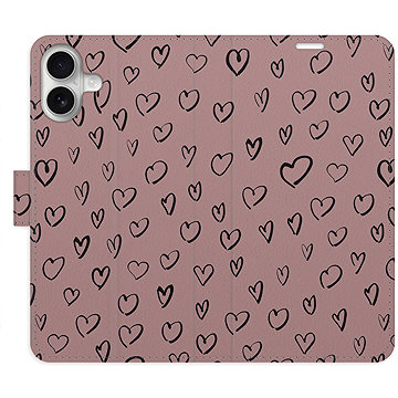 

iSaprio Flip pouzdro Heart Dark 02 pro iPhone 16 Plus