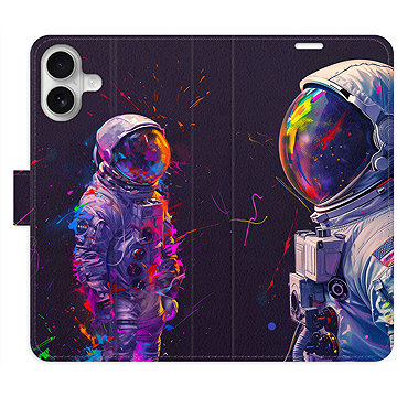 

iSaprio Flip pouzdro Neon Astronaut 02 pro iPhone 16 Plus