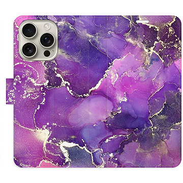 

iSaprio Flip pouzdro Purple Marble pro iPhone 16 Pro