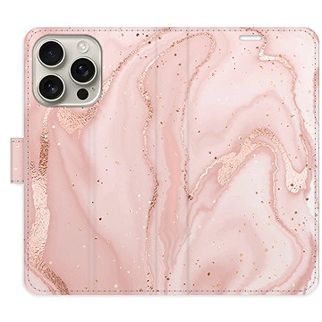 

iSaprio Flip pouzdro RoseGold Marble pro iPhone 16 Pro