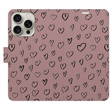 

iSaprio Flip pouzdro Heart Dark 02 pro iPhone 16 Pro