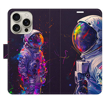 

iSaprio Flip pouzdro Neon Astronaut 02 pro iPhone 16 Pro