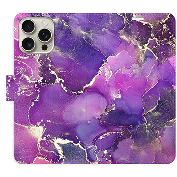 

iSaprio Flip pouzdro Purple Marble pro iPhone 16 Pro Max