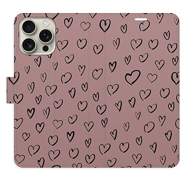 

iSaprio Flip pouzdro Heart Dark 02 pro iPhone 16 Pro Max