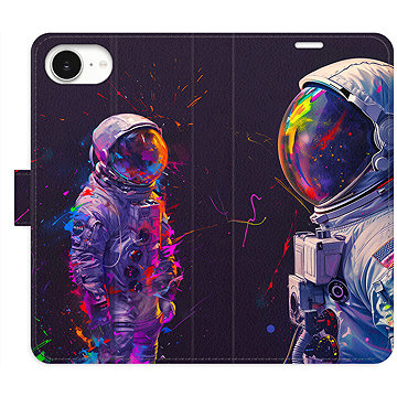 

iSaprio Flip pouzdro Neon Astronaut 02 pro iPhone 16e