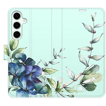 

iSaprio Flip pouzdro Blue Flowers pro Samsung Galaxy S24 FE
