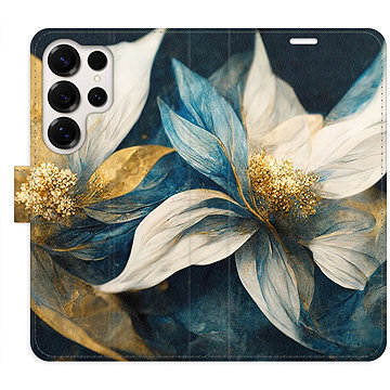 

iSaprio Flip pouzdro Gold Flowers pro Samsung Galaxy S25 Ultra