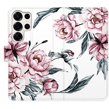 

iSaprio Flip pouzdro Pink Flowers pro Samsung Galaxy S25 Ultra