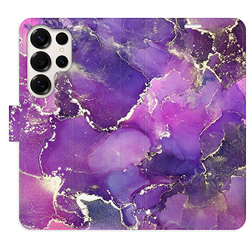 

iSaprio Flip pouzdro Purple Marble pro Samsung Galaxy S25 Ultra