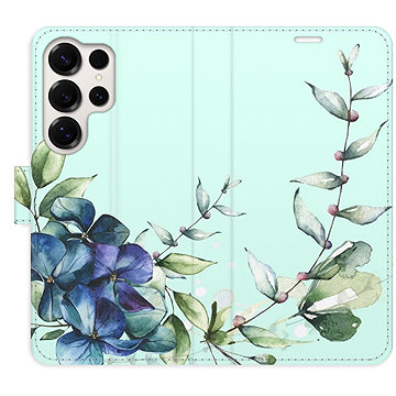 

iSaprio Flip pouzdro Blue Flowers pro Samsung Galaxy S25 Ultra