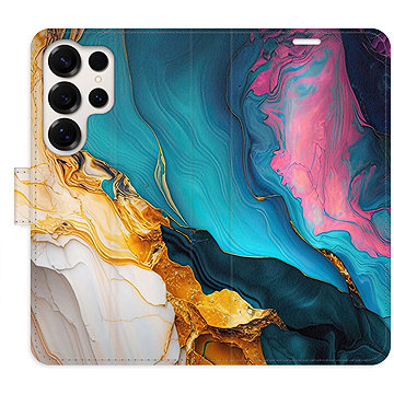 

iSaprio Flip pouzdro Colourful Marble pro Samsung Galaxy S25 Ultra